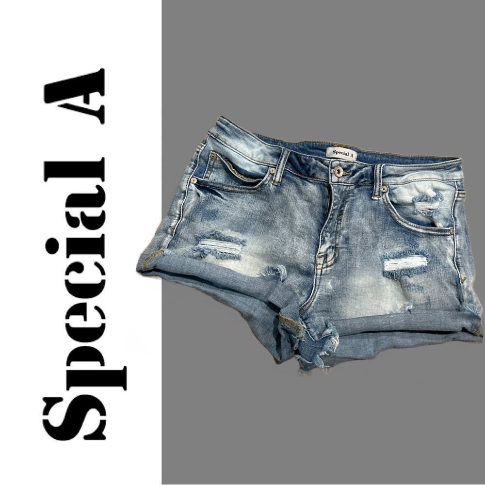 Special‎ A Women’s Distressed Jean Shorts